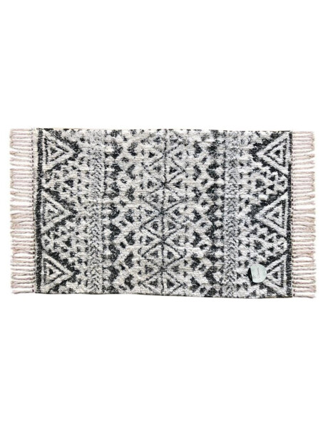 ALFOMBRA 50x80CM TRIANGULOS TRIBAL BLANCO Y NEGRO ALFOMBRA 50x80CM TRIANGULOS TRIBAL BLANCO Y NEGRO