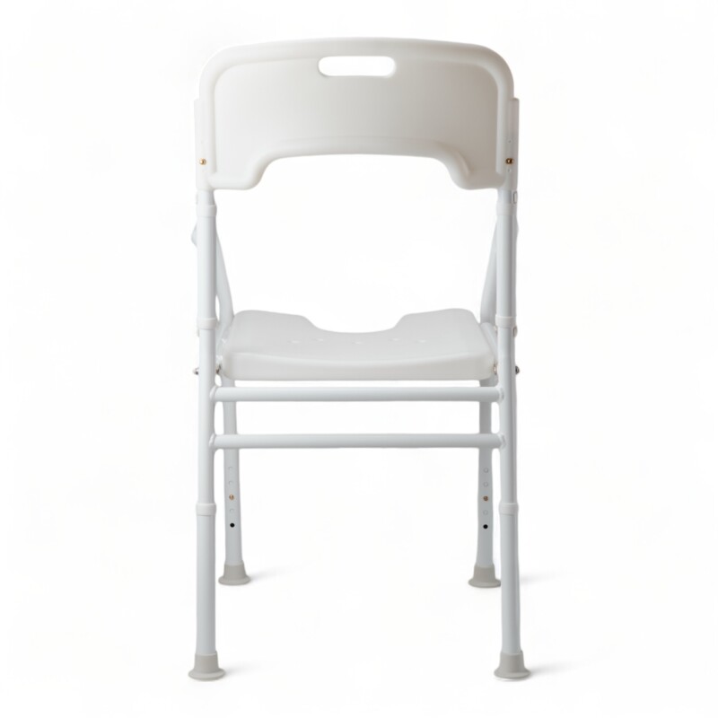 Silla Para Aducha Plegable Altura Ajustable Brazos Respaldo Sin Color