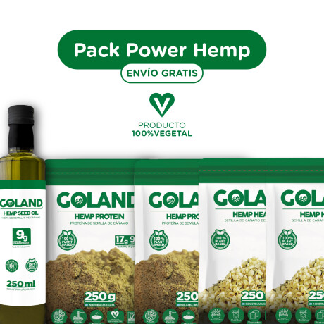 PACK POWER HEMP | Hemp Seed Oil 250 ml + 2 Hemp Protein 250 g + 2 Hemp Hearts 250 g | ENVÍO GRATIS PACK POWER HEMP | Hemp Seed Oil 250 ml + 2 Hemp Protein 250 g + 2 Hemp Hearts 250 g | ENVÍO GRATIS