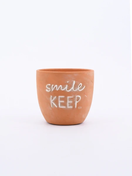MACETA SMILE NARANJA