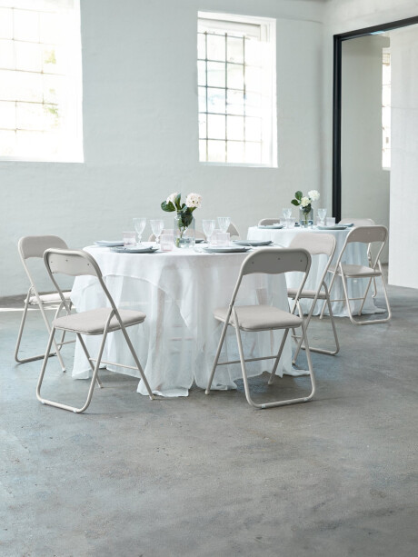 Mesa de comedor JEGIND Ø105 blanco/natural Mesa de comedor JEGIND Ø105 blanco/natural