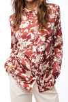 CAMISA PARKER ESTAMPADO BORDO Y CRUDO