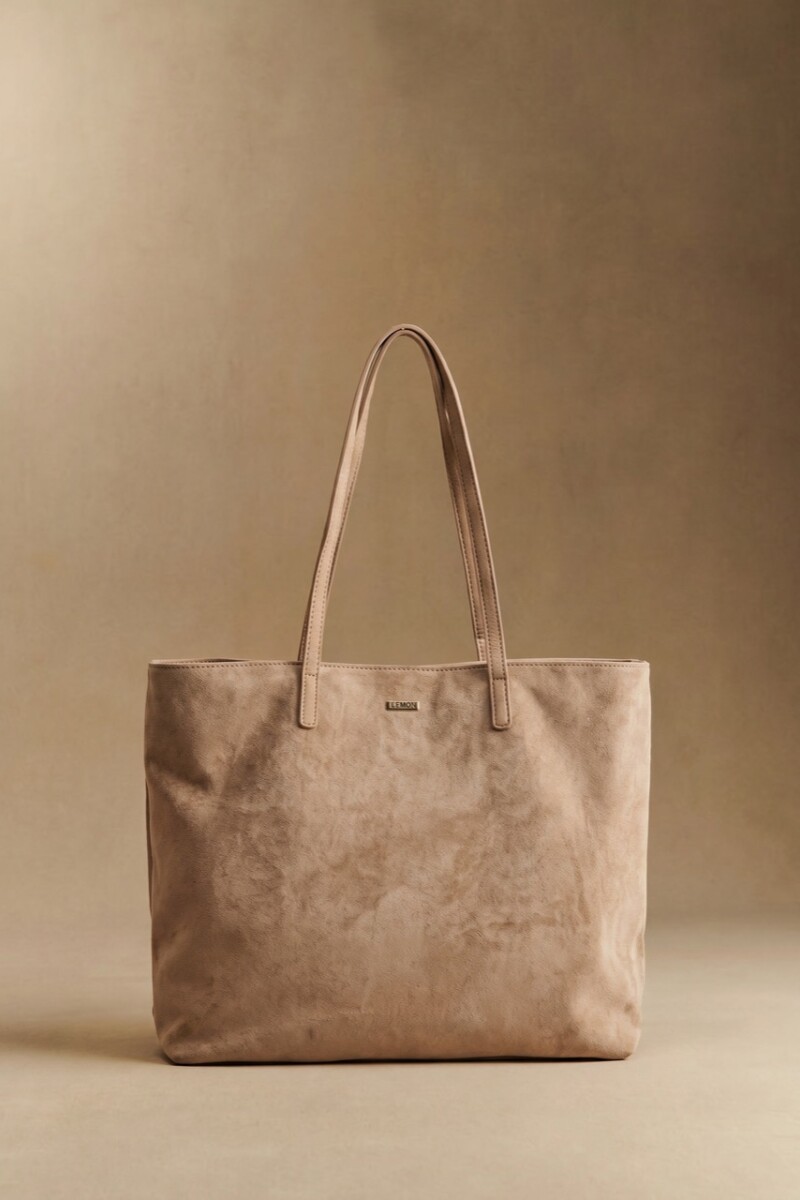 Travel Bag Gamuza Vegana Mocha
