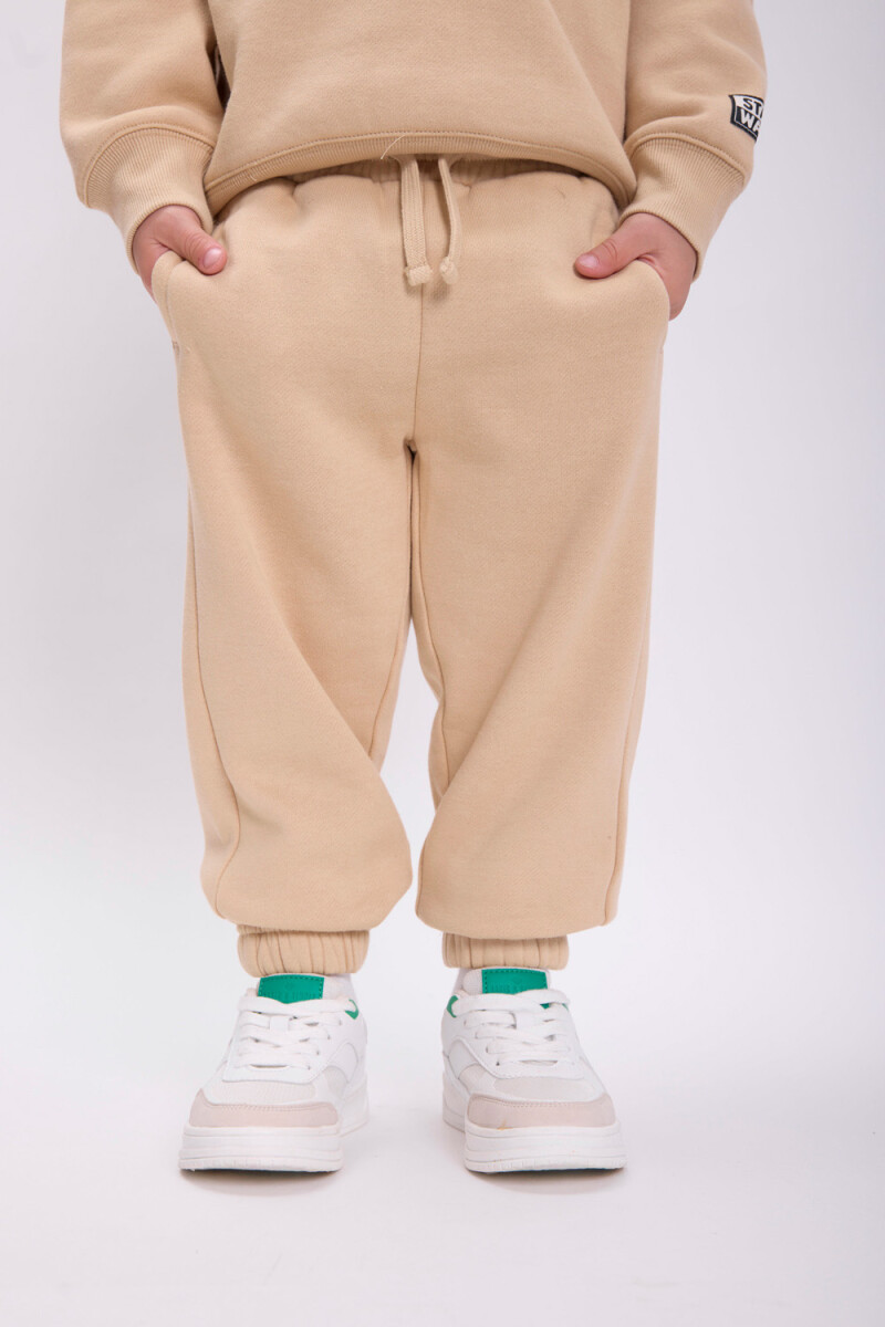 Pantalón deportivo jogger - Tostado 