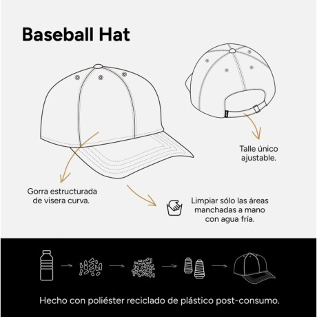 Gorro Martha Austral Baseball Hat Negro