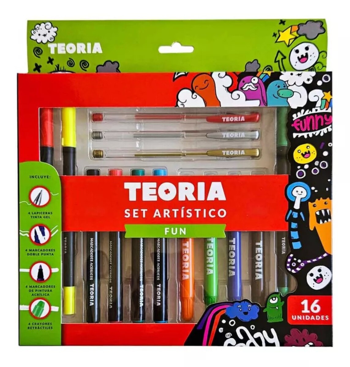 Set Artístico Fun Teoría x16 