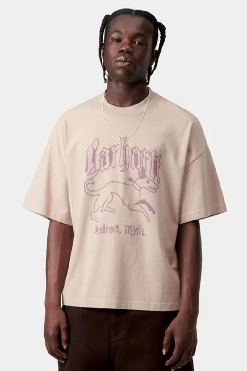 S/S Hackwork T-Shirt Crema