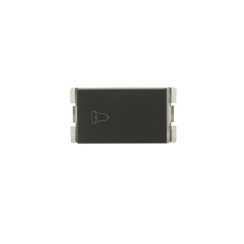 INTERRUPTOR PULSAR TIMBRE BLANCO 10A250V Interruptor Pulsador de Timbre 10A x 250V Atenea Grafito