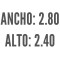 Roller Black Out Blanco Ancho de tela: 2.80 - Ancho Total: 2.835 - Alto: 2.40