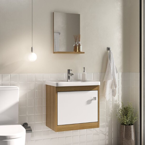 BAÑO COMPLETO N°1 INODORO CON MOCHILA + MUEBLE DE BAÑO 50 CM CON ESPEJO + GRIFERIA + CERAMICA DE PISO Y PARED BAÑO COMPLETO N°1 INODORO CON MOCHILA + MUEBLE DE BAÑO 50 CM CON ESPEJO + GRIFERIA + CERAMICA DE PISO Y PARED