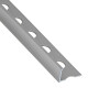 Perfil Aluminio En L 10Mm 2.6 Mts Plata Brillo Alumacer