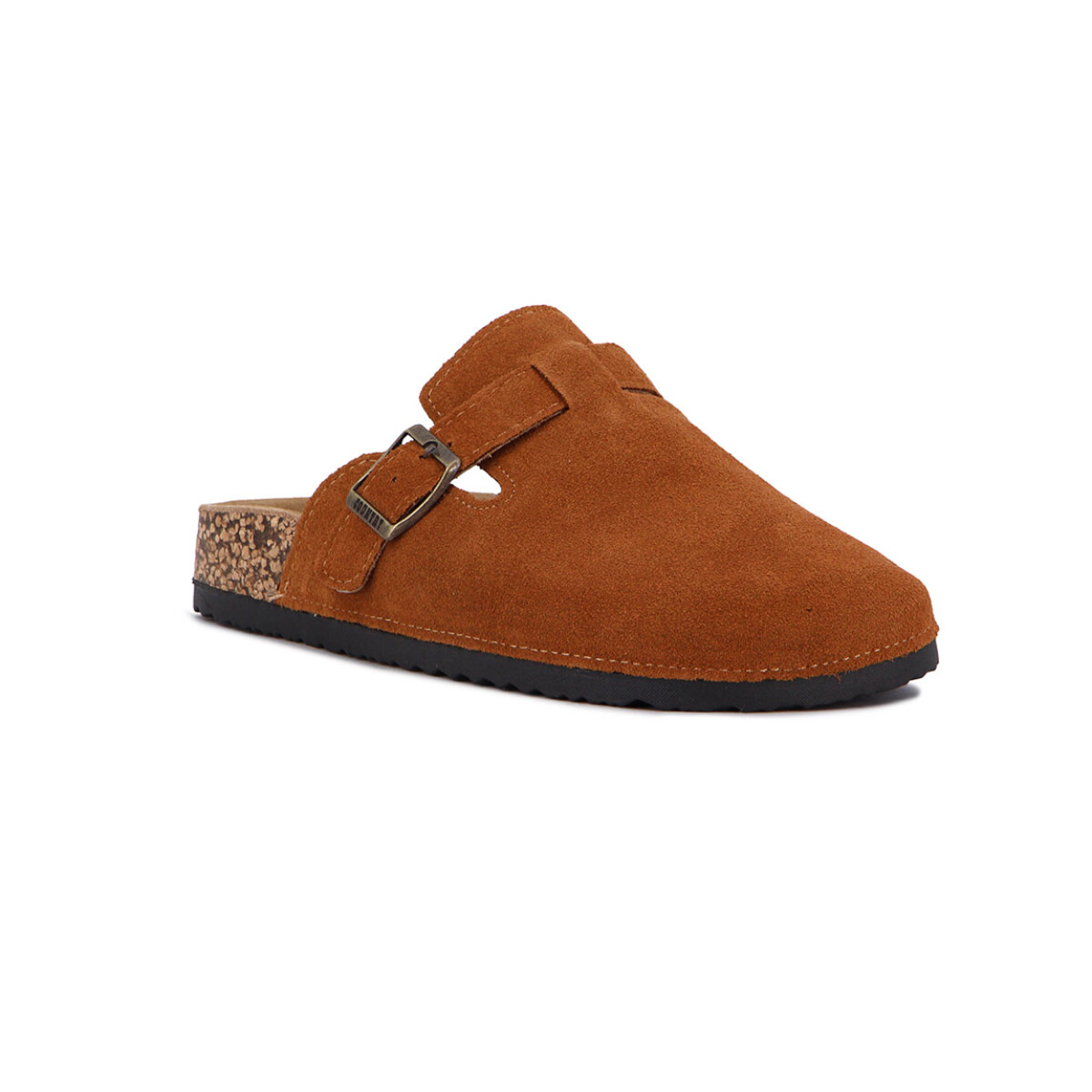 Zueco Country Cuero Mujer - Camel 