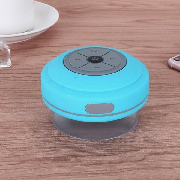 Parlante Bluetooth Ducha Ventosa Rgb Radio Fm Calidad Color Variante Celeste