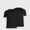 BOSS Black - Pack 2 Camisetas Interiores Algodón Logo Negro