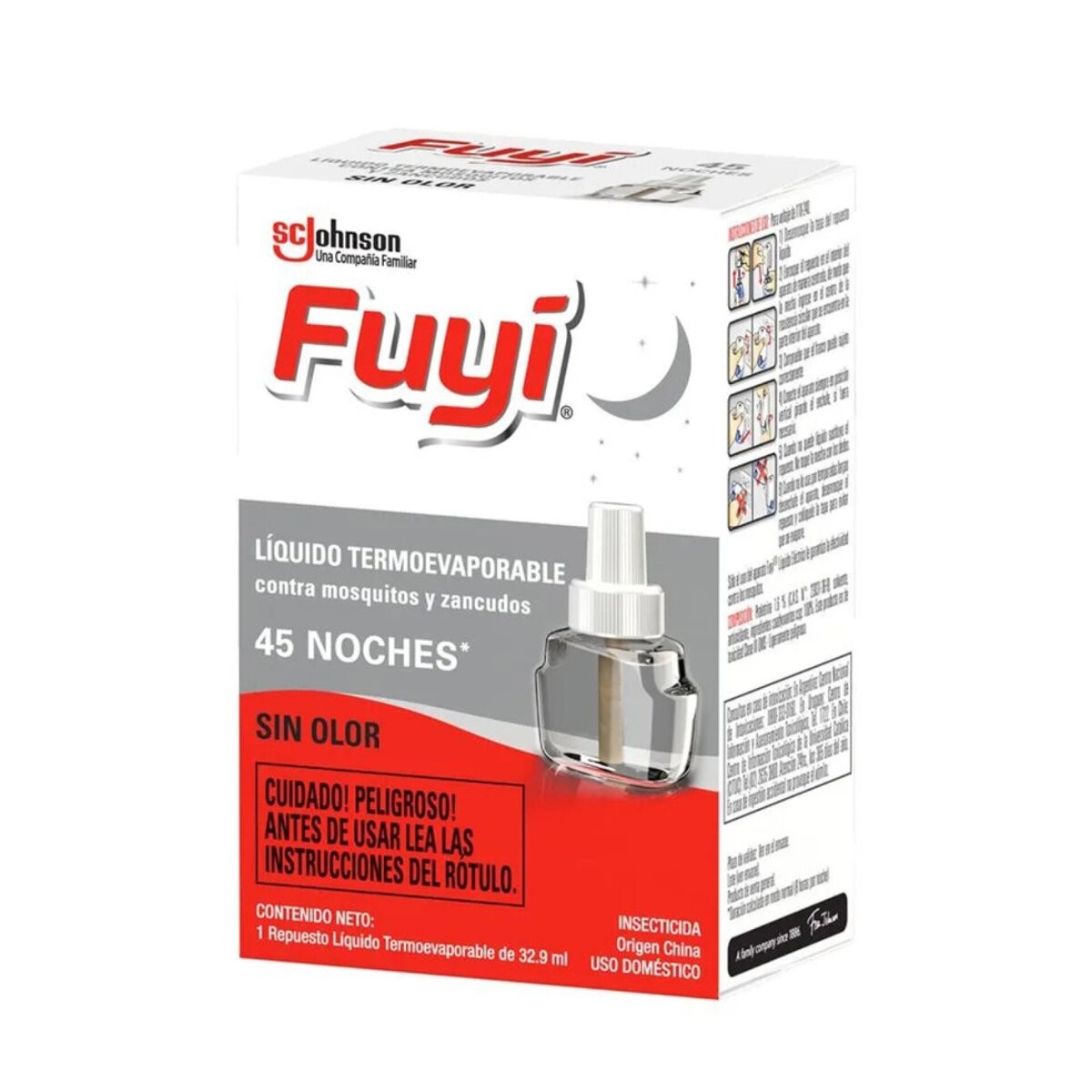 Insecticida Fuyi 45 noches repuesto 