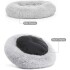 Cucha Cama Colchon Puff Plush Mascota Antiestress 60cm Color Variante Grisclaro