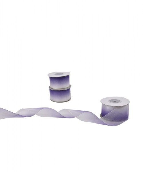 Cinta organza degrade - 23 mts VIOLETA