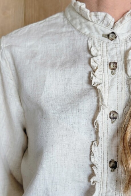 Camisa Dinamarca Beige Melange