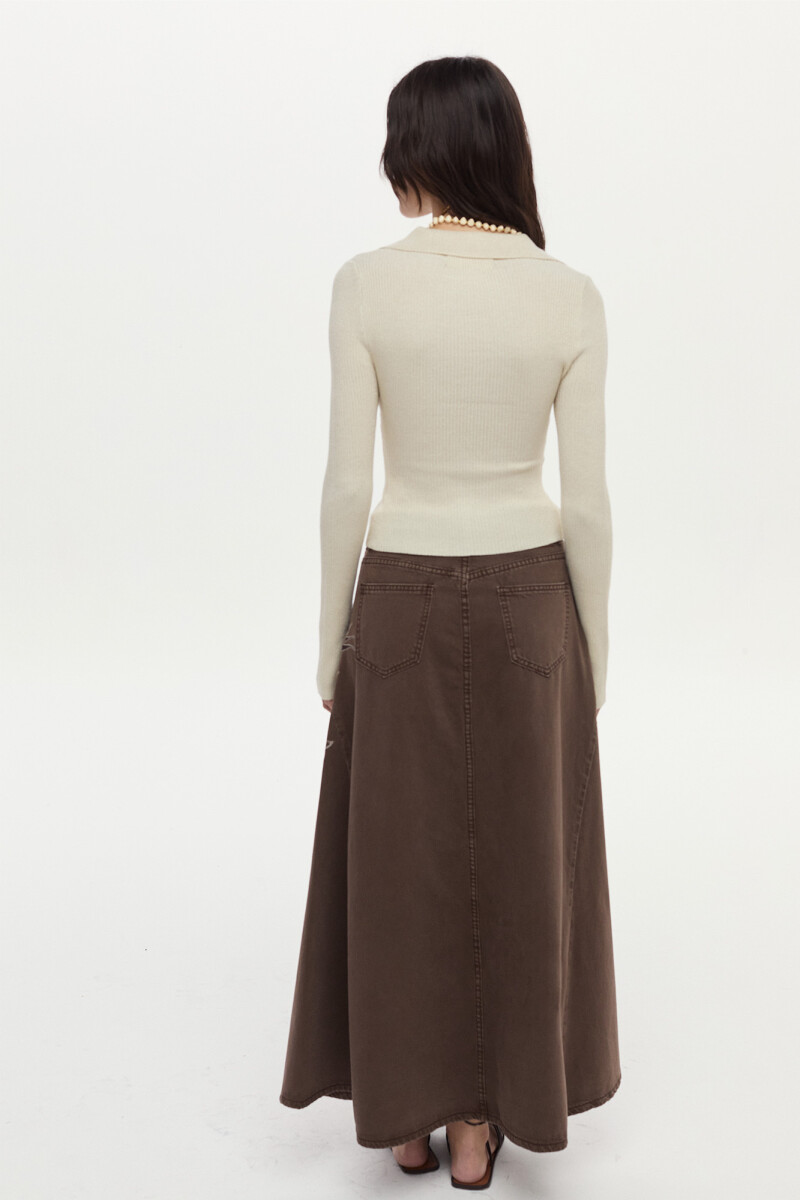 Falda Naja Marron
