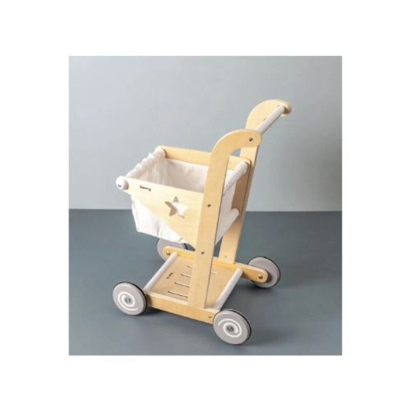 Carrito de super en madera y tela Carrito De Super En Madera Y Tela