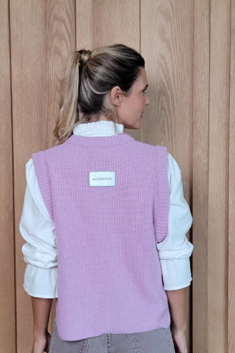 Chaleco Olivia Lambswool Lila