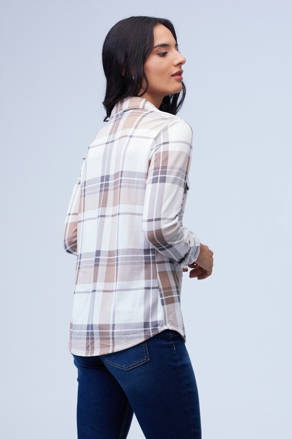 Camisa Soft Cuadrille MULTI/BLANCO