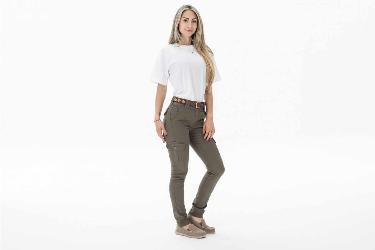 PANTALON URBANO MUJER FLEX Verde