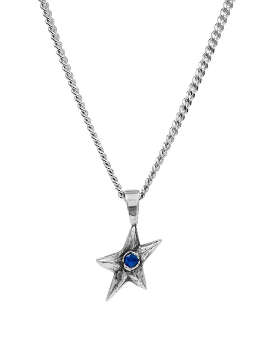Twojeys Collar Blue Stelle Plata 925 + Piedra CZ 5A 