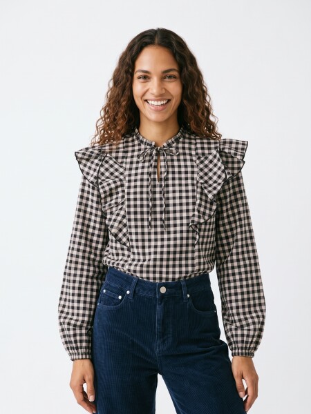 BLUSA BELLUNE CHOCOLATE