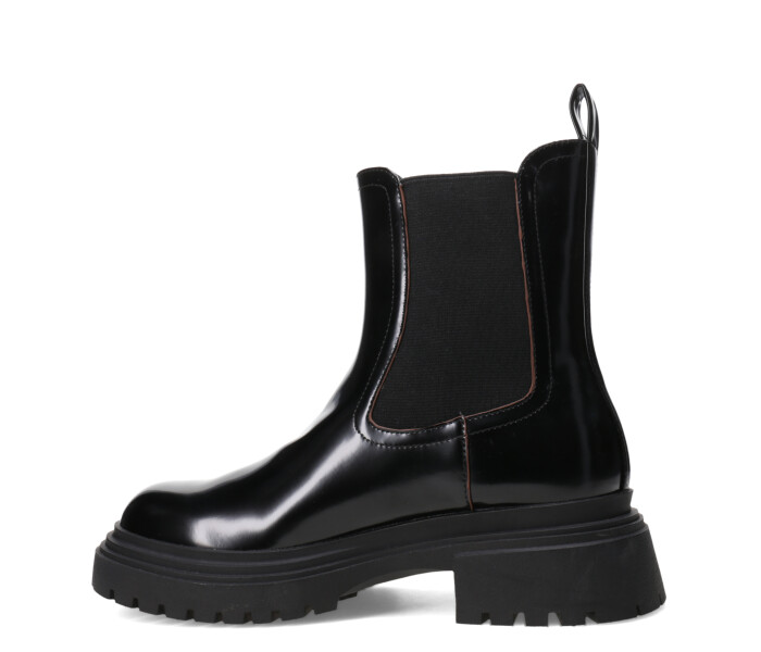 Bota HARPERS tipo chelsea con elasticos laterales Black