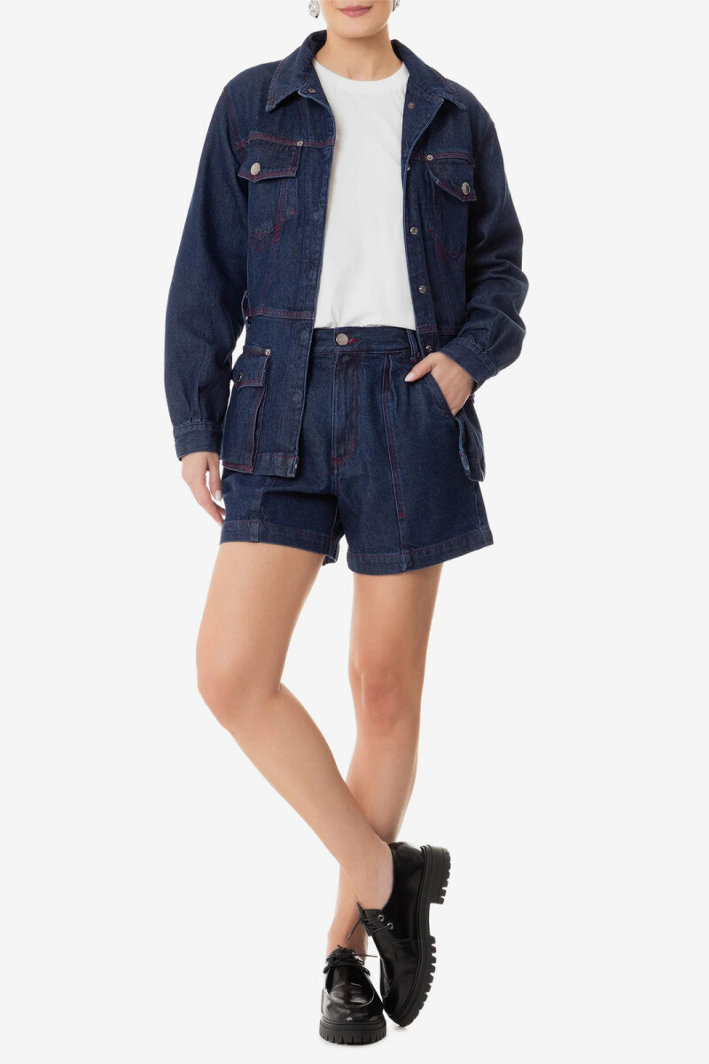 SHORT JEAN Azul