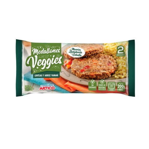 Burger veggie lentejas y arroz yamani x2 Artico Veggies Burgers Lent/arroz