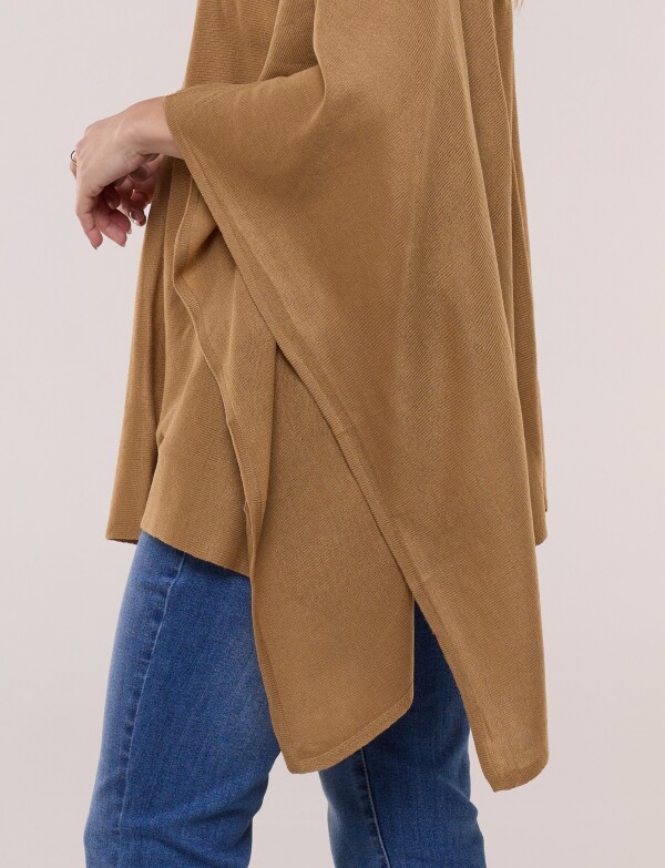 Poncho Solid TOSTADO