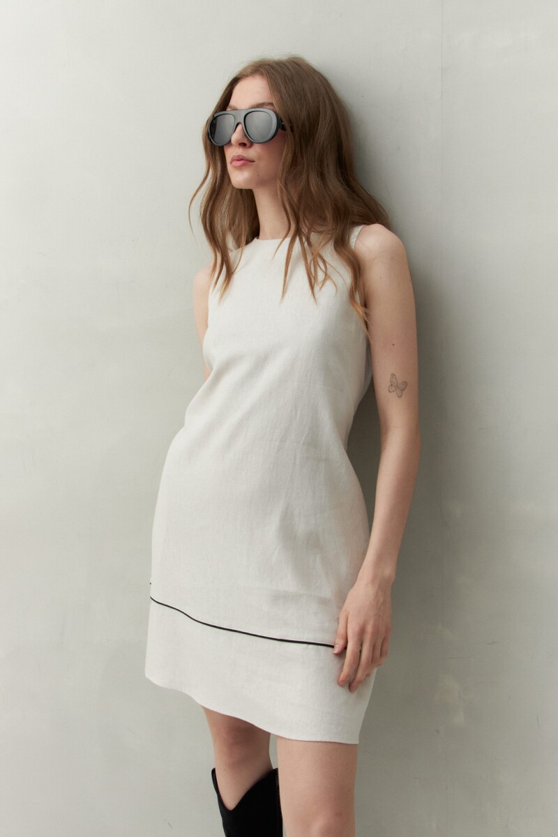 VESTIDO MARLON Hueso