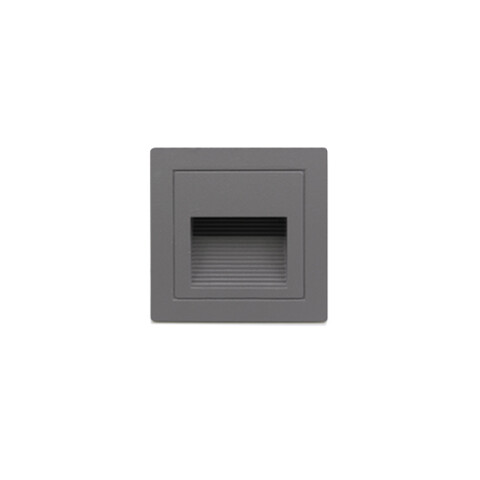 Luminaria de embutir pared LED cálida IP65 84x84mm IX4422