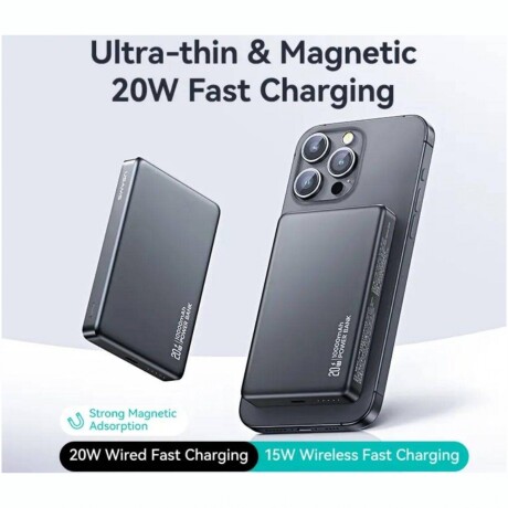 Cargador Portátil Magnético USAMS CD242 10000 mAh - Titanio Cargador Portátil Magnético USAMS CD242 10000 mAh - Titanio