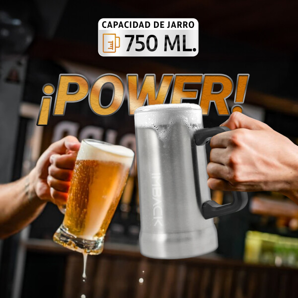Jarra Vaso Cerveza Termica 750 Ml Conserva 3 Hs Frio 1 Hs Calor Acero Inoxidable Ss304 Imback Color Plateado Jarra Vaso Cerveza Termica 750 Ml Conserva 3 Hs Frio 1 Hs Calor Acero Inoxidable Ss304 Imback Color Plateado