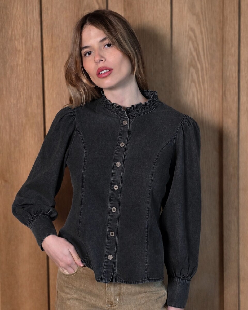 Camisa Mecha - Denim Negro 