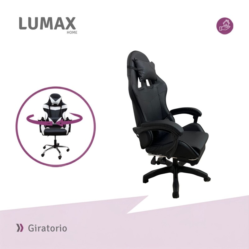 Silla Gamer Lumax Modelo ROM Negro