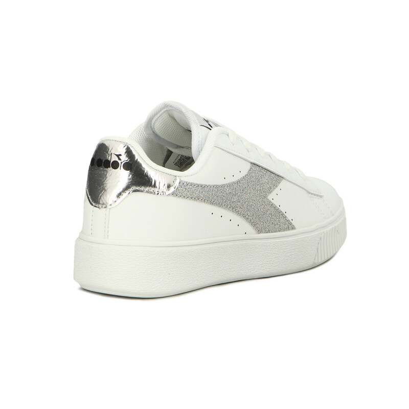 Championes Casuales Mujer Diadora SET Blanco-Plata