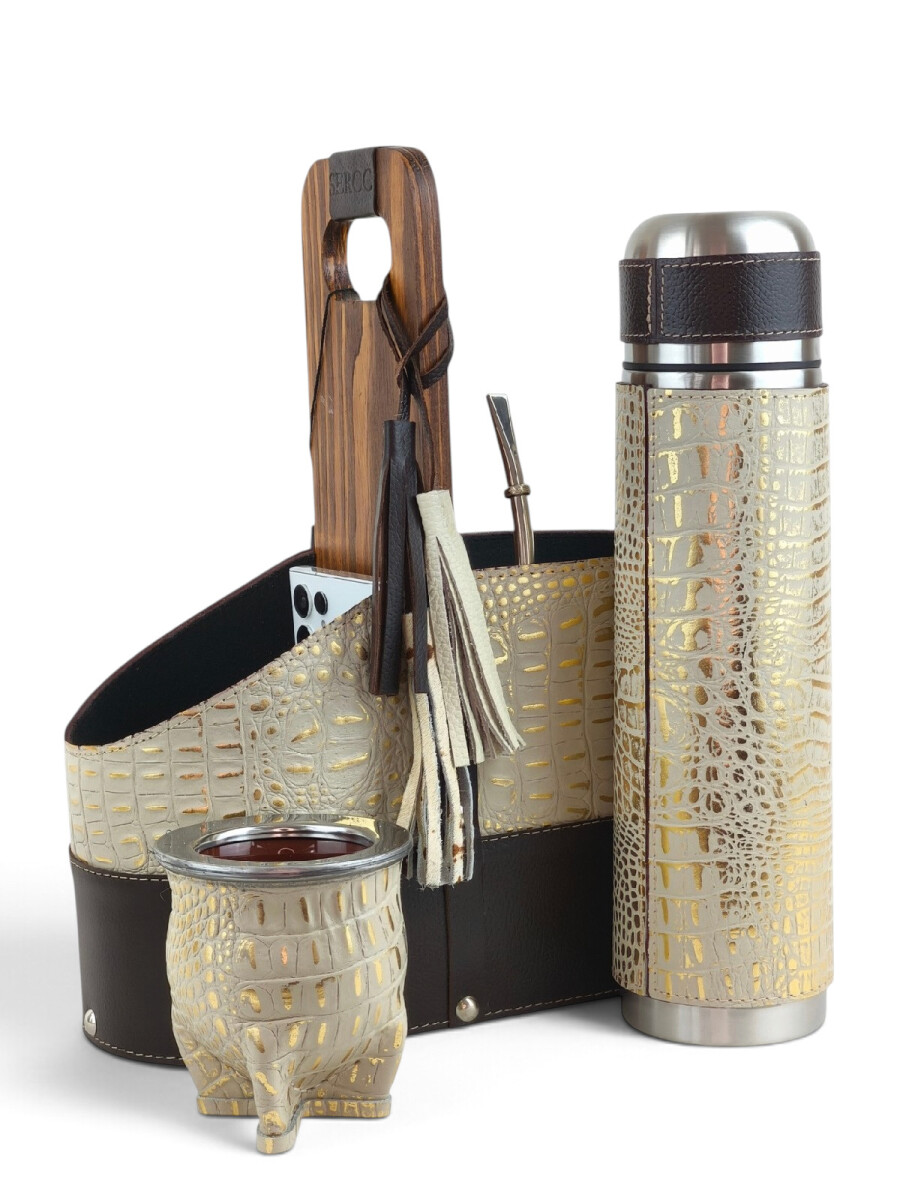 Set matero premium - Beige con dorado 
