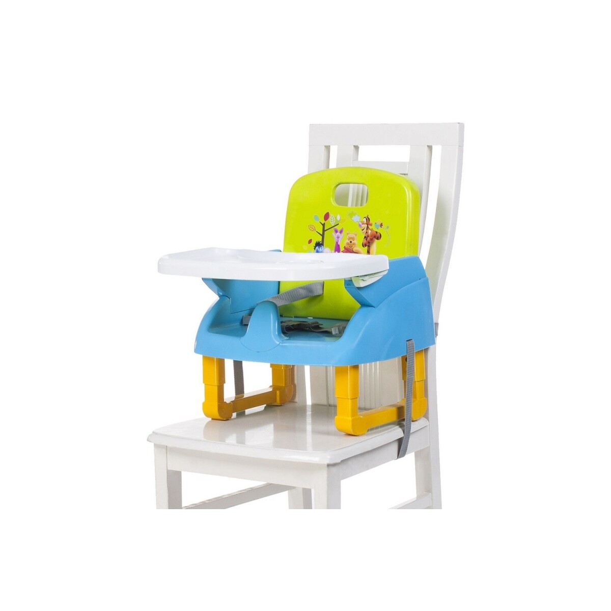 Silla de comer plegable portátil para bebés - Amarillo 