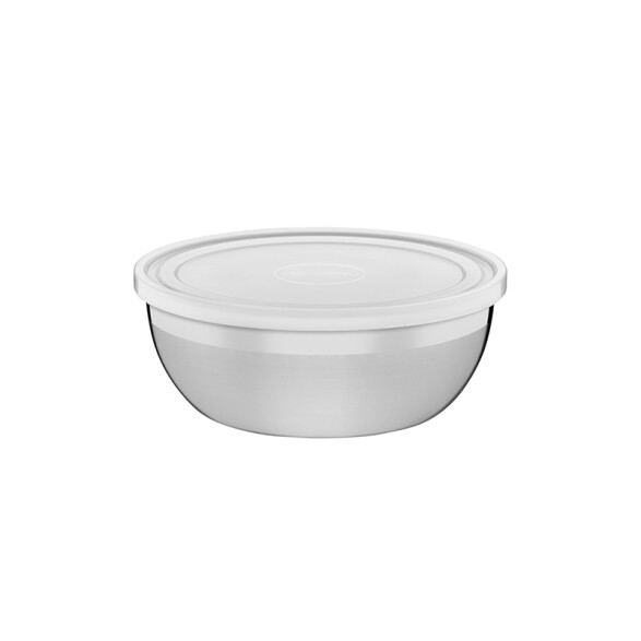 Bowl inox. redondo con tapa "FREEZINOX" 1.6 Lts. -TRAMONTINA TF0271