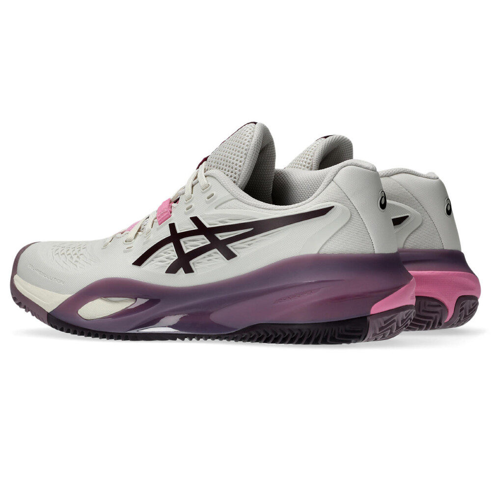 Zapatillas Tenis Gel-Resolution X Clay Mujer Soft Oat/dark Aubergine