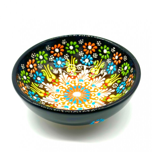 Bowl de cerámica pintado 16 cm Negro