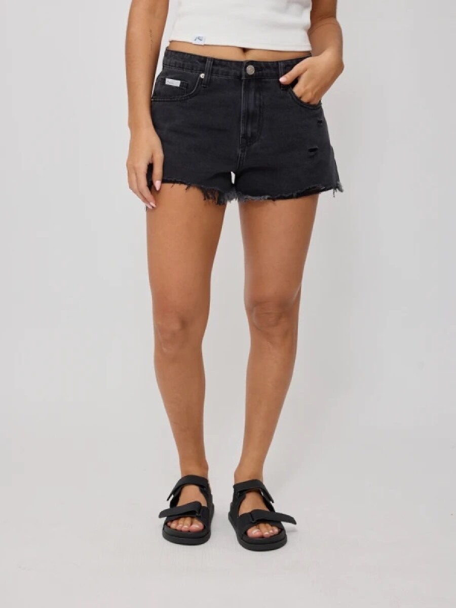 SHORT RUSTY PLUMI - NEGRO 