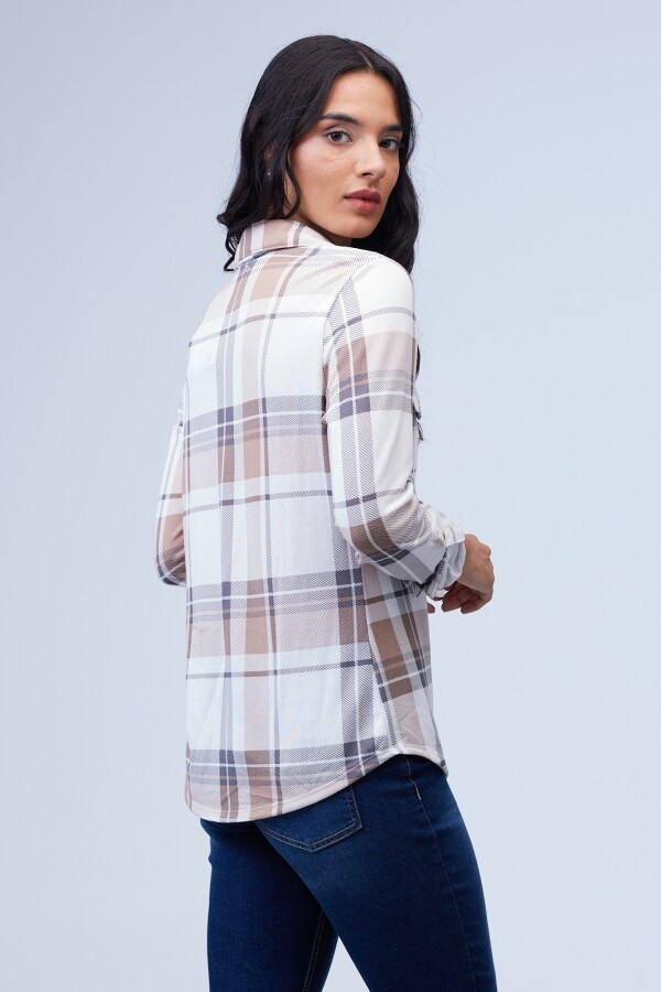 Camisa Soft Cuadrille MULTI/BLANCO