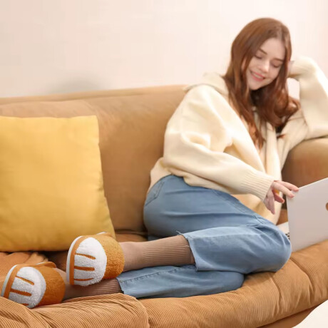 Pantufla gatito Marron