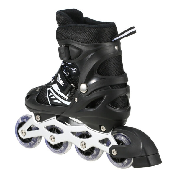 Patines Rollers Extensibles Calidad Colores Infantil Niños Variante Color Negro Talle 39-42 (L)