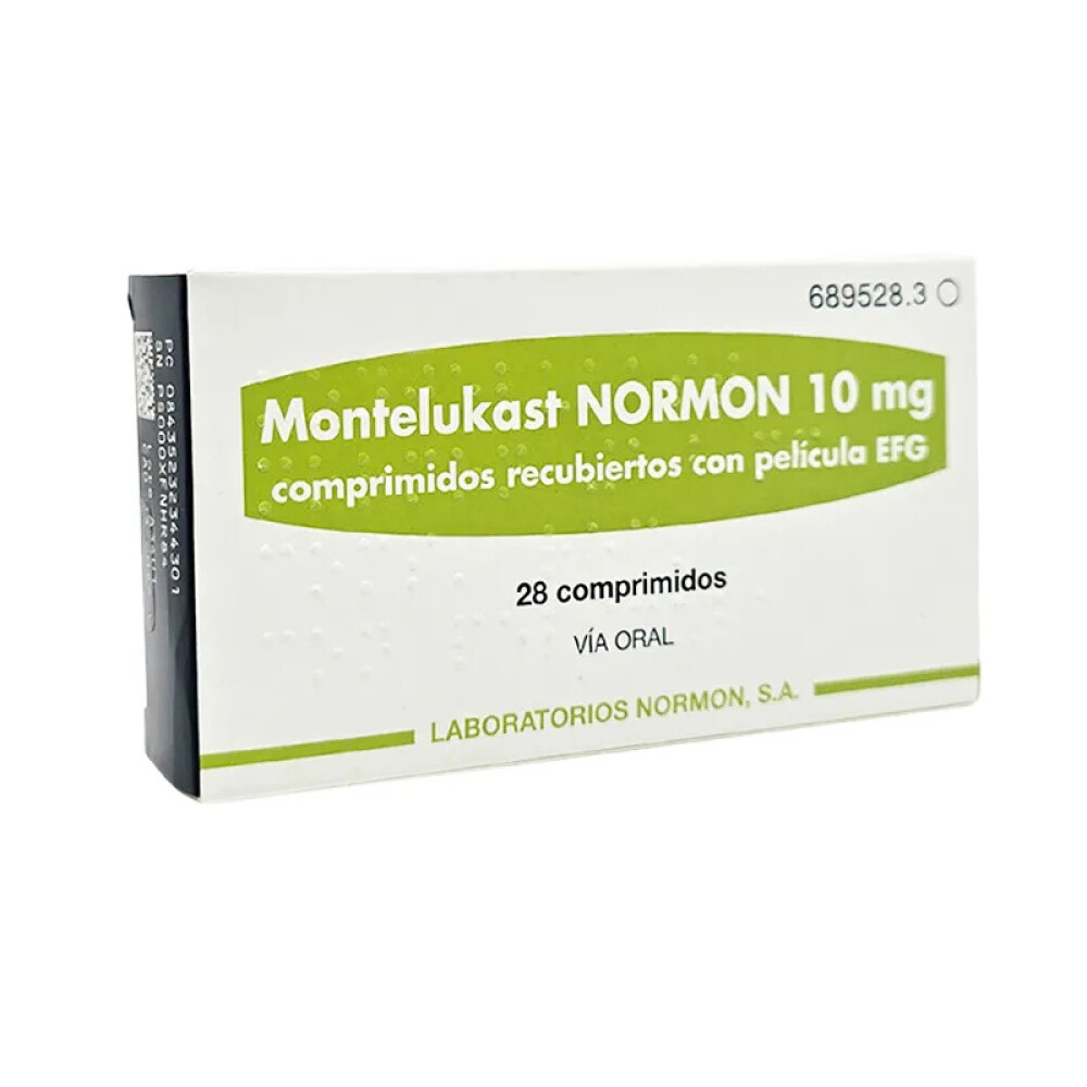 MONTELUKAST NORMON 10 MG CJ X 28 COMP única